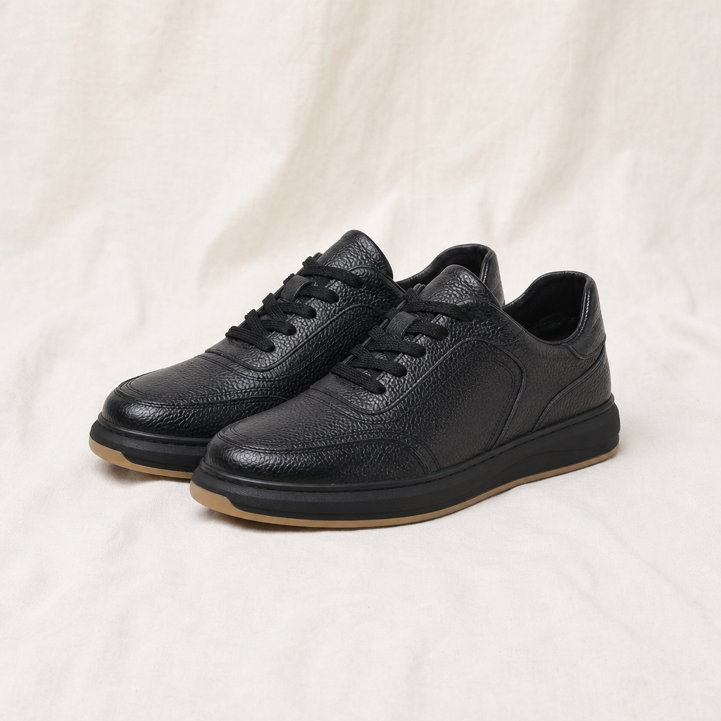 David Leather Low-Top Sneakers
