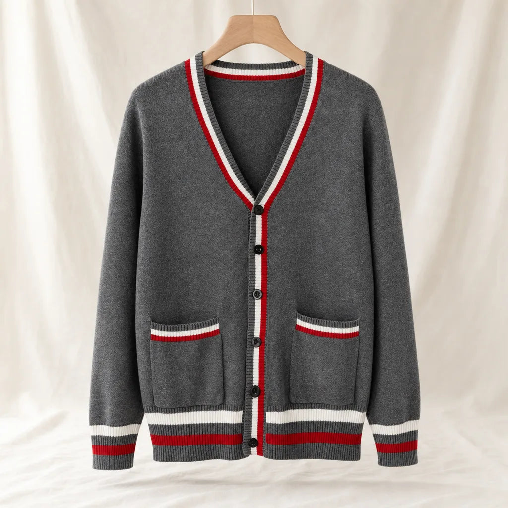 Women's Dark Gray Barrett Cotton Knit Cardigan
