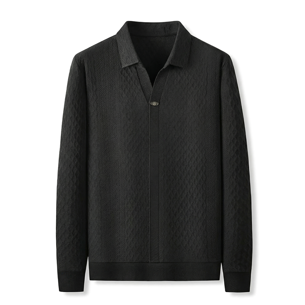 Black Hudson Cotton Jacquard Sweatshirt 5
