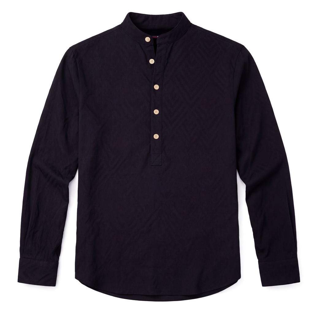 Black Justin Cole Cotton Shirt 1