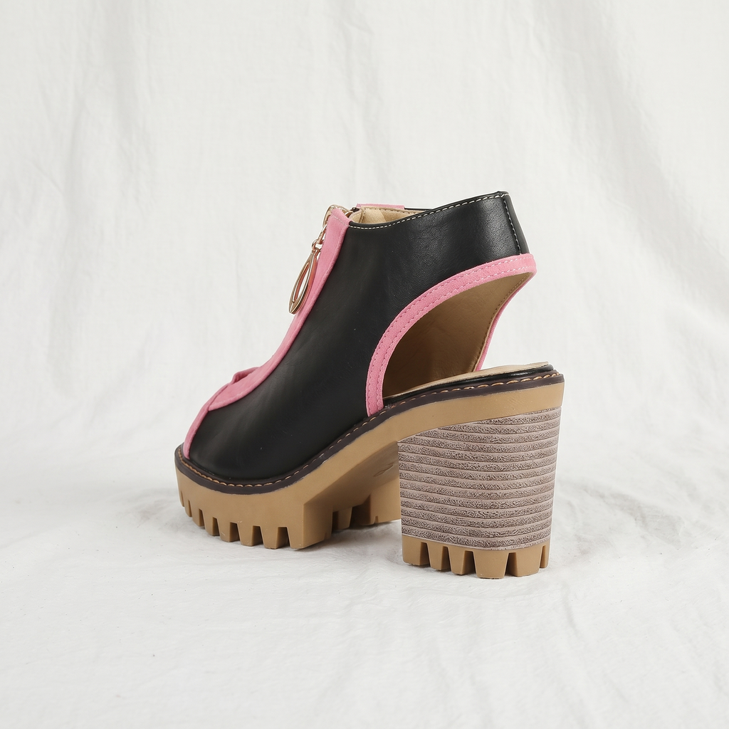 Larissa Zipper Heels