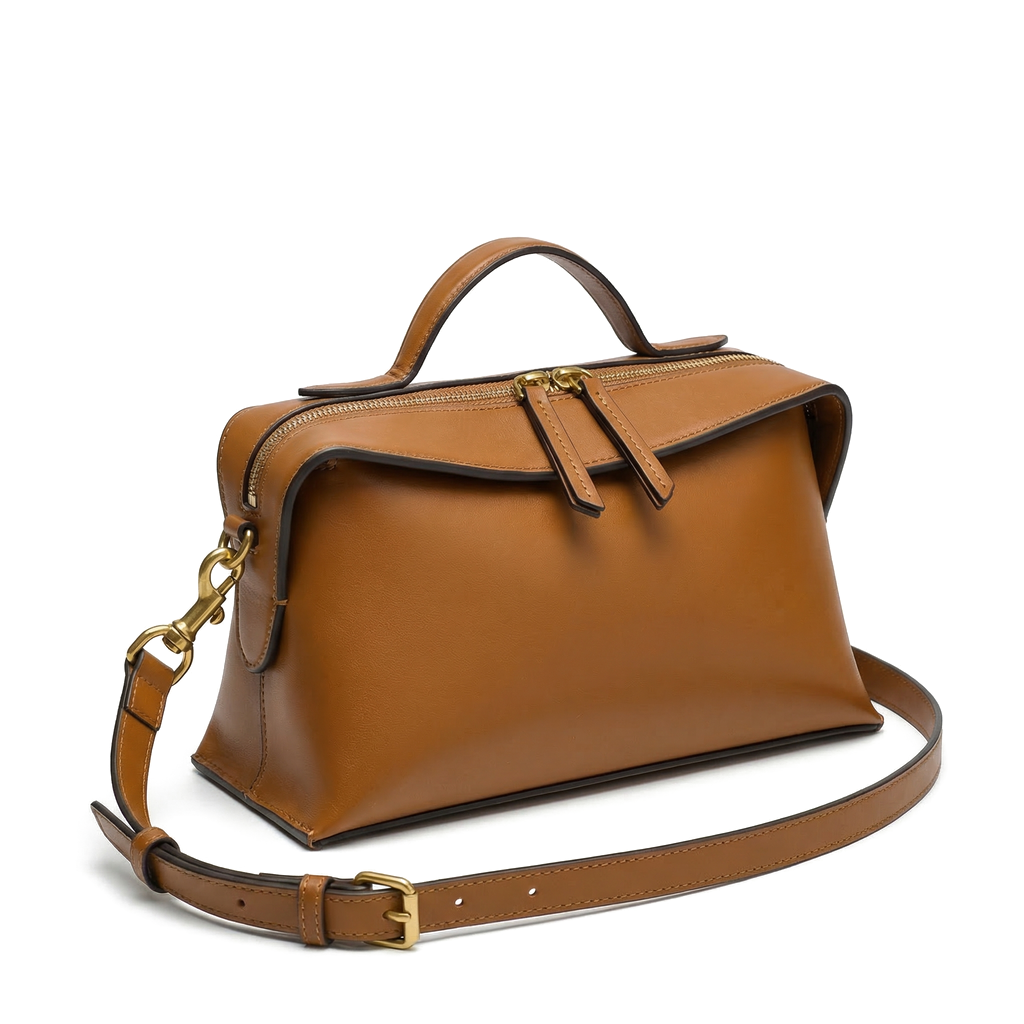 Brown Avery Canvas Tote 2