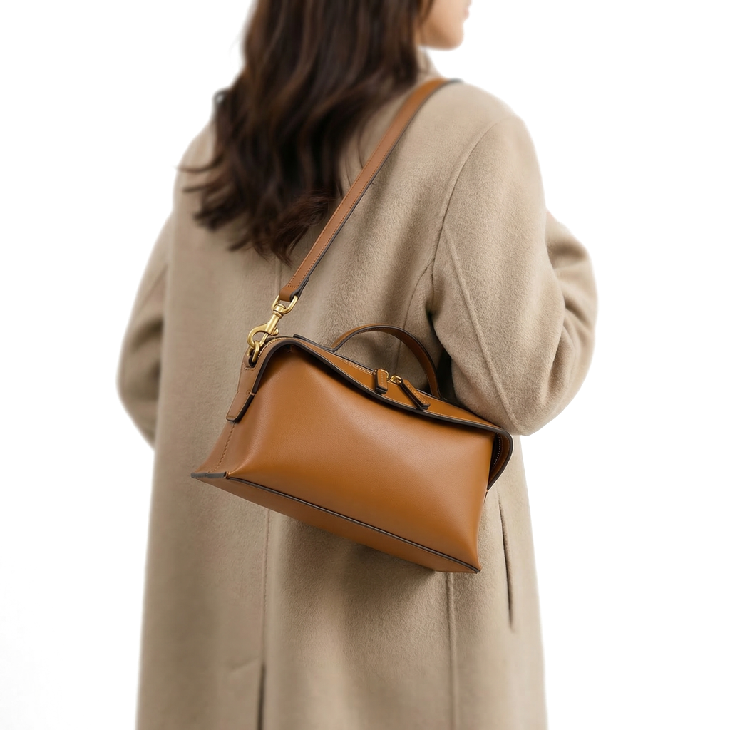 Brown Avery Canvas Tote 3