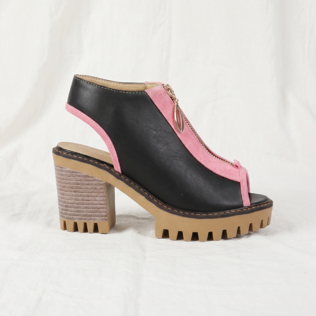 Larissa Zipper Heels