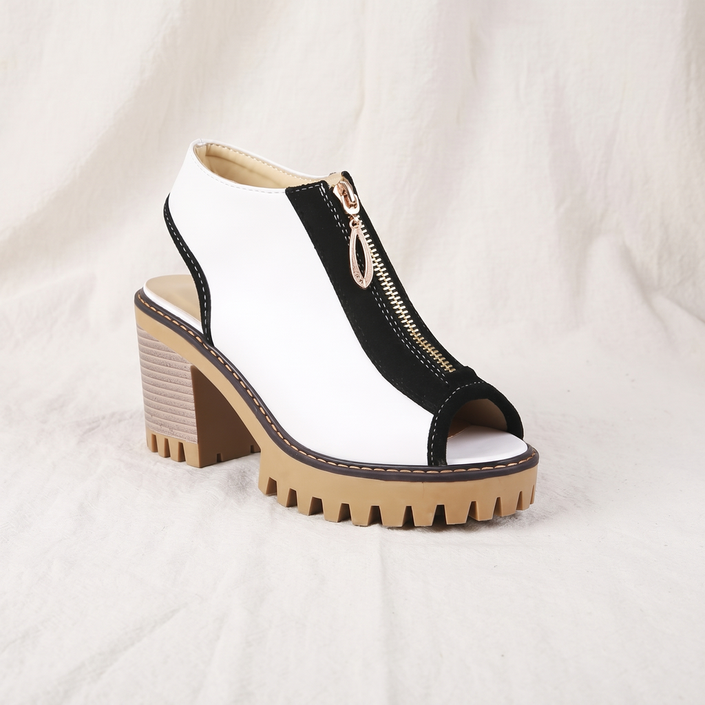 Larissa Zipper Heels