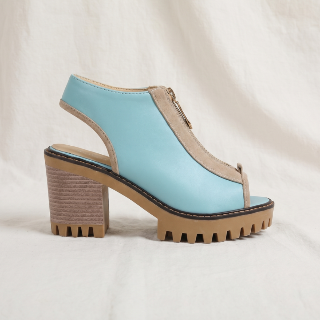 Larissa Zipper Heels