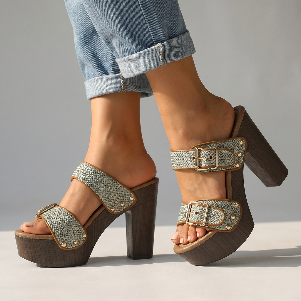 Vanessa Buckle Strap Heels