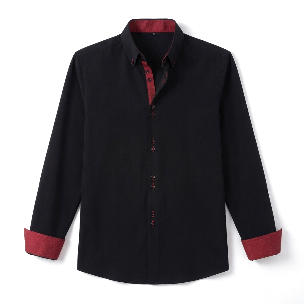 Julian Reed Stretch Shirt - Color:Black;Size:L