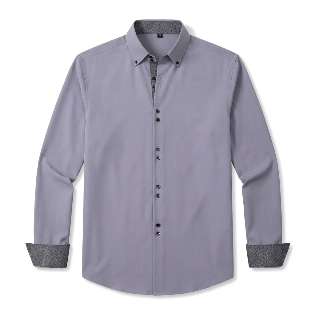 Julian Reed Stretch Shirt - Color:Grey;Size:M