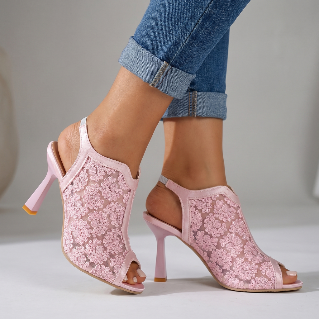 Gloria Floral Heels