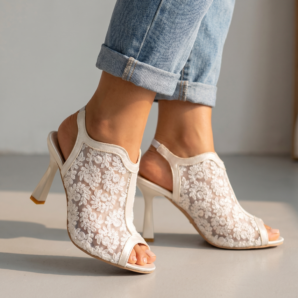 Gloria Floral Heels