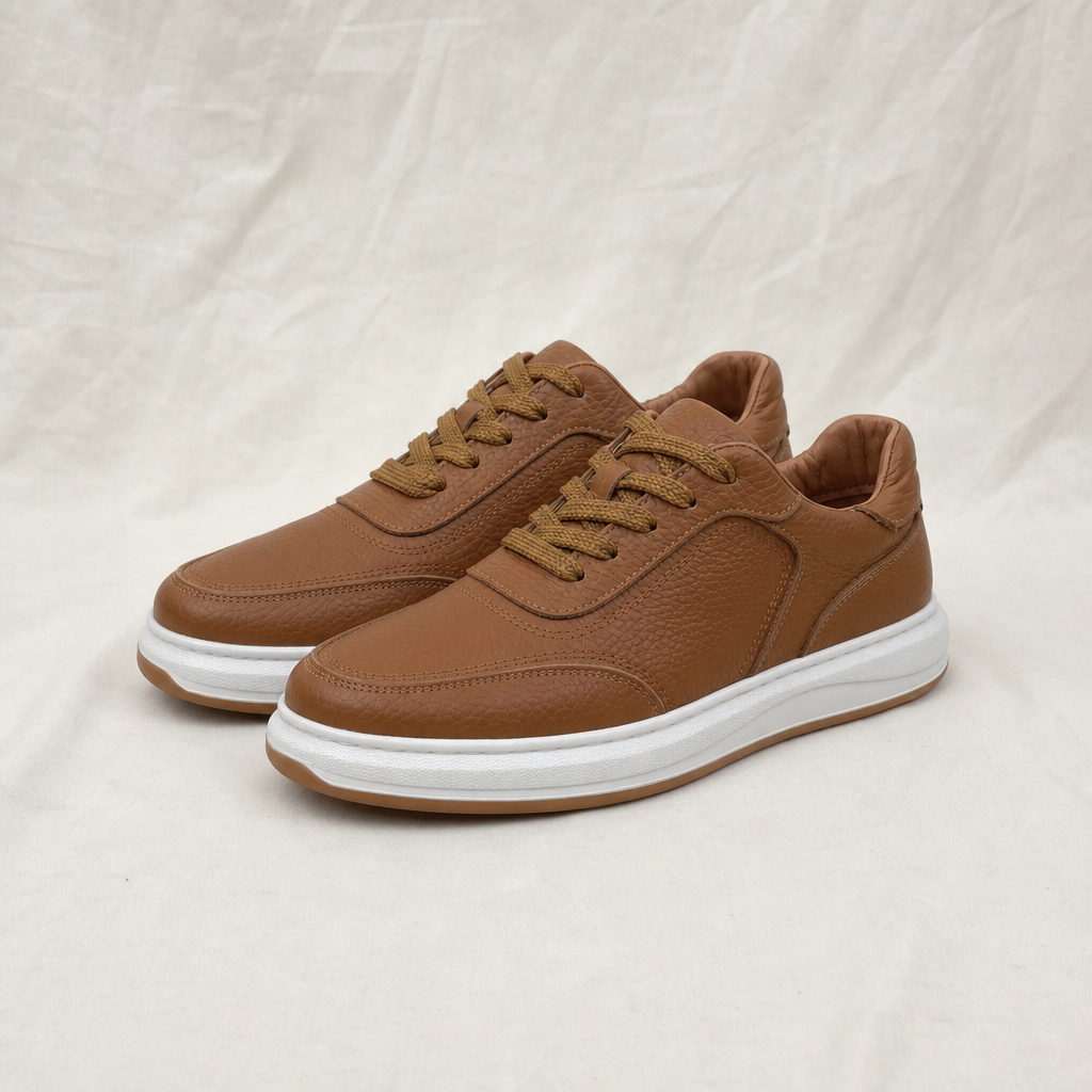 David Leather Low-Top Sneakers