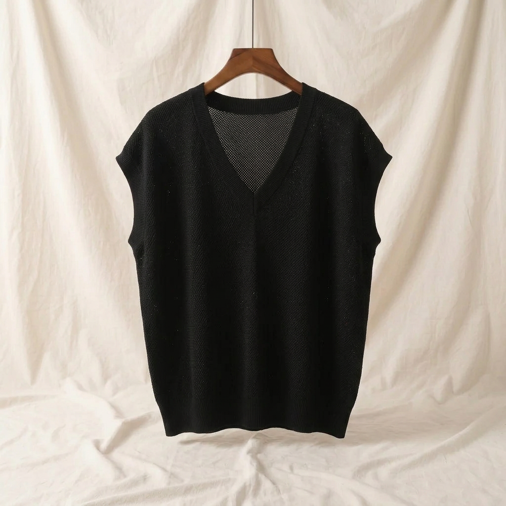 Stella V-Neck Knit Shirt