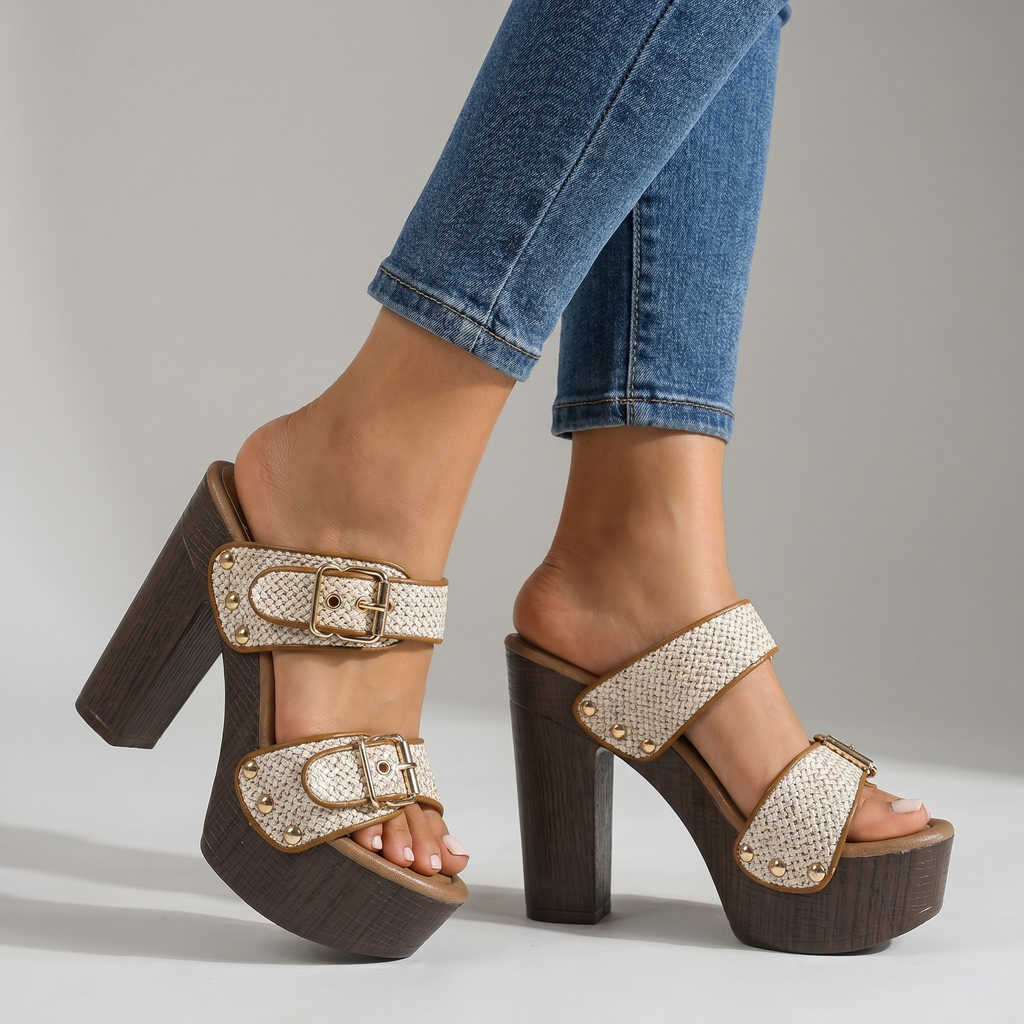 Vanessa Buckle Strap Heels