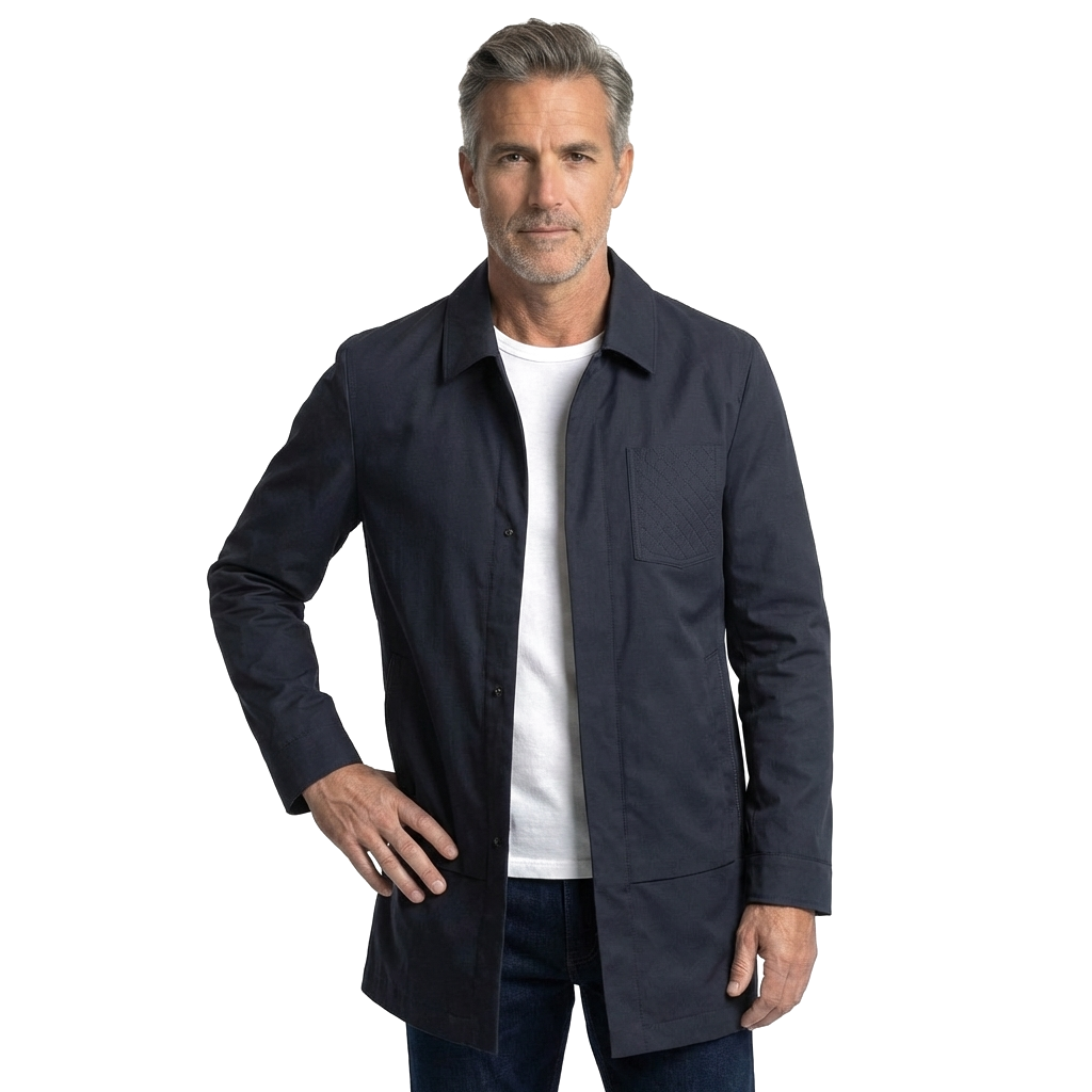 Blue Barrett Cotton Blend Trench 3