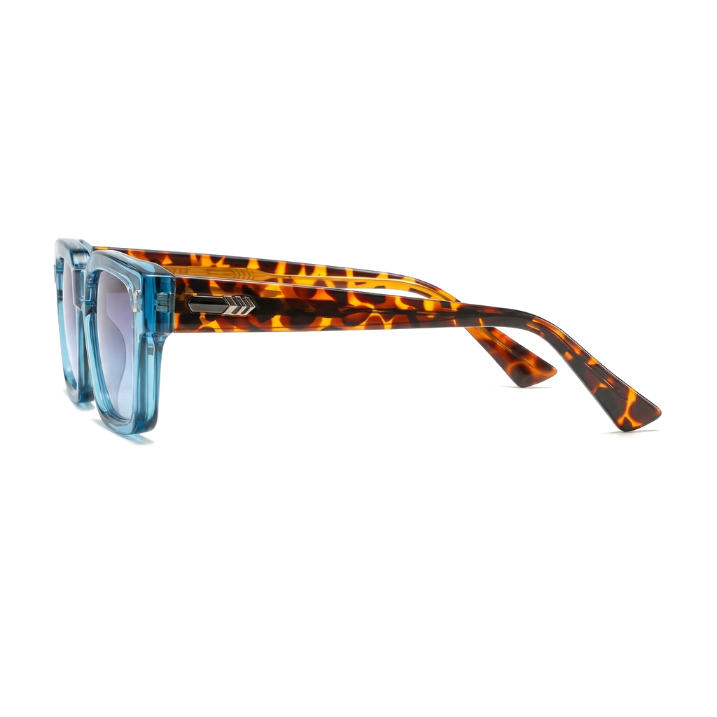 C2 Clear Blue Frame Blue Lens Hudson Square Shades 7