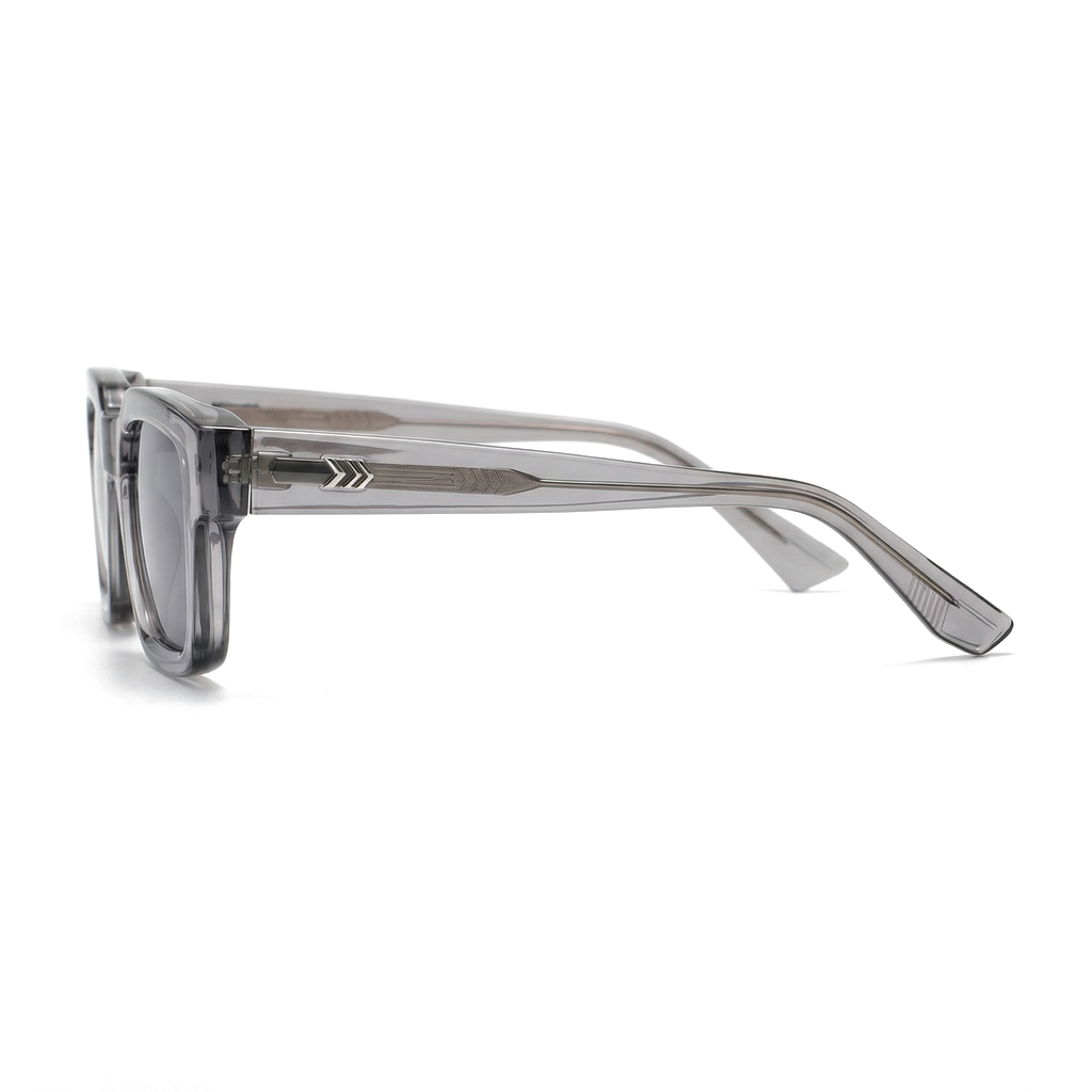 C5 Clear Frame Gradient Pink Lens Hudson Square Shades 4