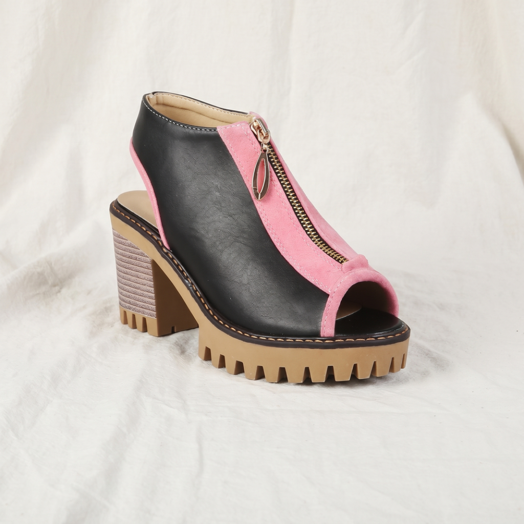 Larissa Zipper Heels