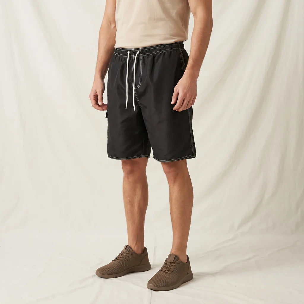 Men's Black Dylan Quick-Dry Cargo Shorts