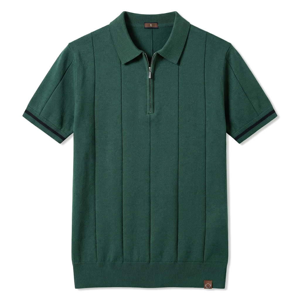 Green Julian Reed Knit Polo 1