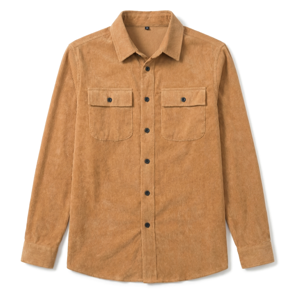 Jake Masson Cotton Corduroy Shirt AW - Color:Khaki;Size:XS