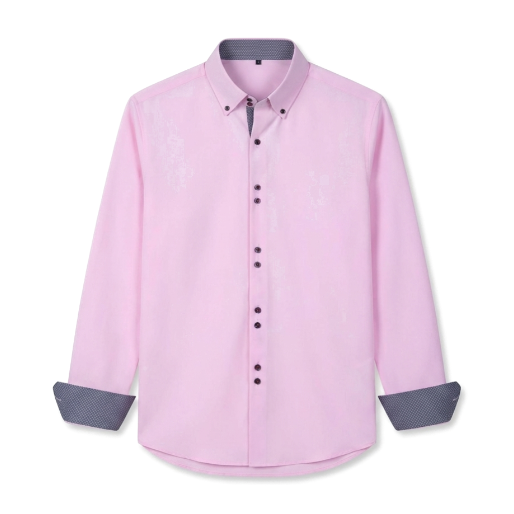 Julian Reed Stretch Shirt - Color:Pink;Size:M