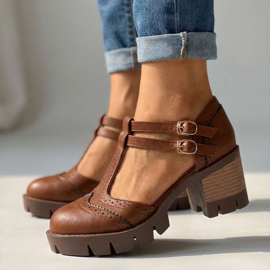 Sandra Brogue Loafers